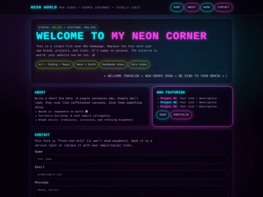 Website screenshot