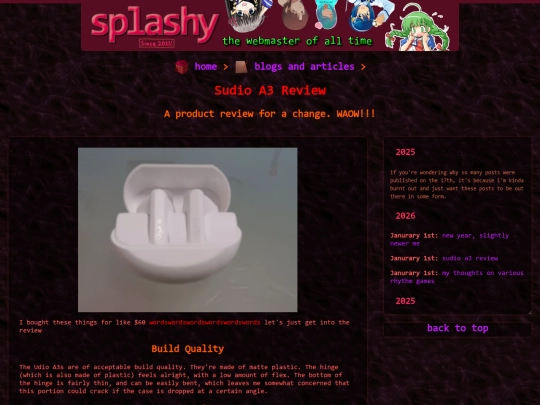 Website screenshot