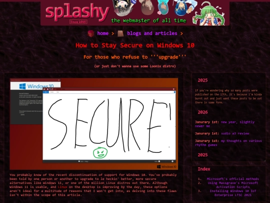 Website screenshot