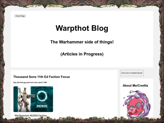 WarpBlog screenshot