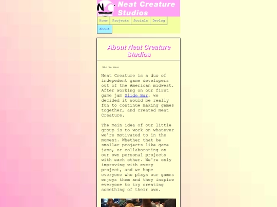 Website screenshot