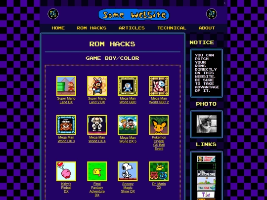Website screenshot