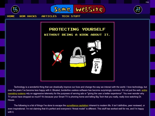 privacyadvice screenshot