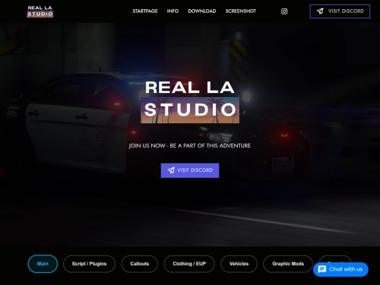 Website screenshot