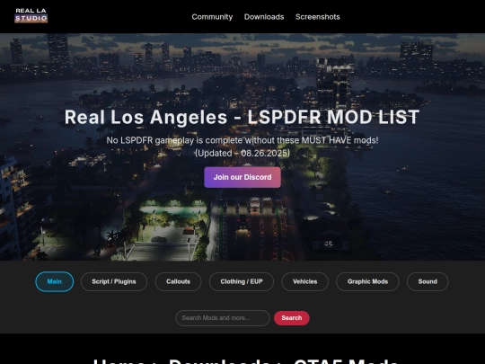 Website screenshot