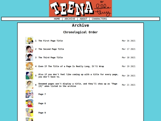 archive screenshot