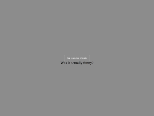 crickets screenshot