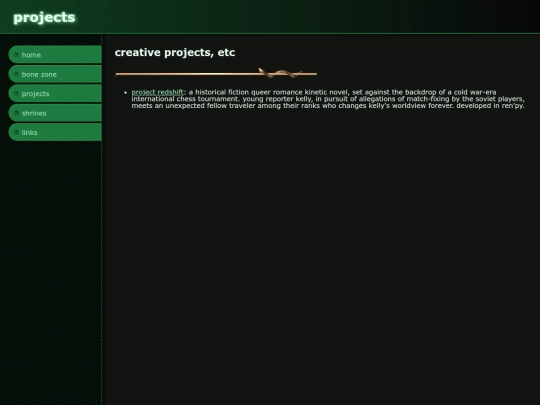 projects screenshot