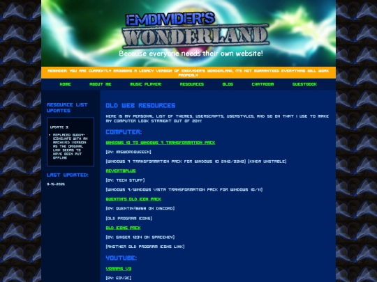 Website screenshot