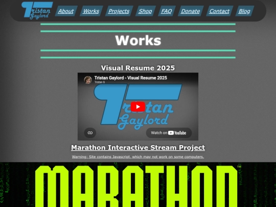 Website screenshot