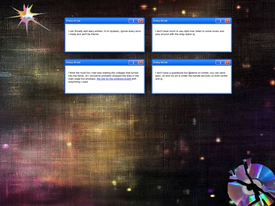 diary screenshot
