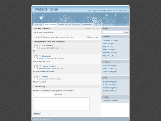 Website screenshot