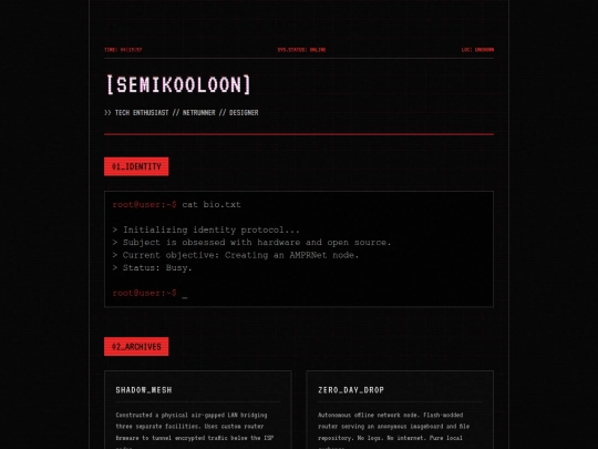 Website screenshot