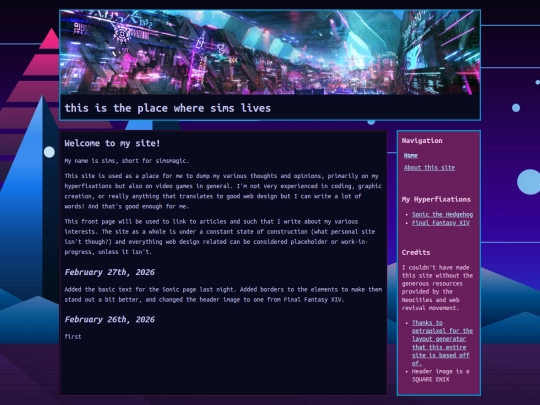 Website screenshot