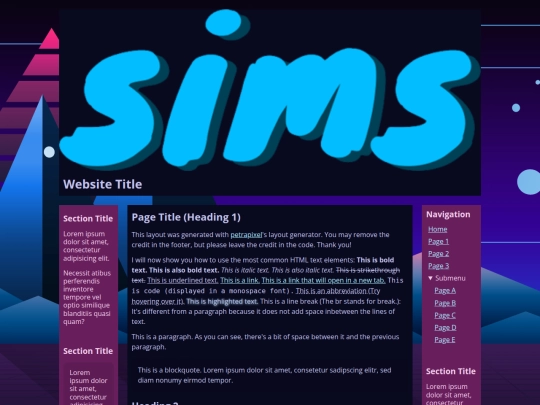 Website screenshot