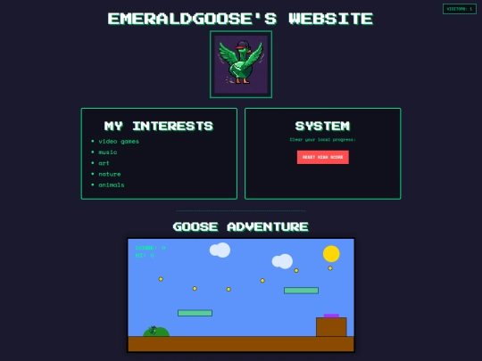 Website screenshot