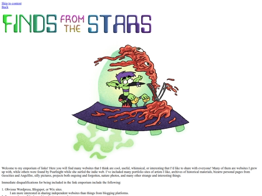 links screenshot