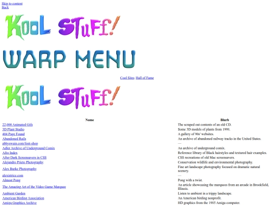 links/koolstuff screenshot