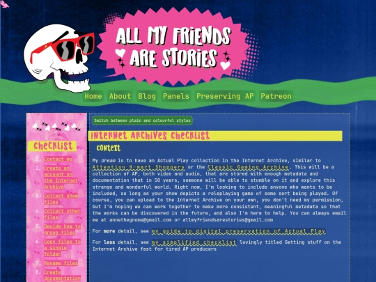 Website screenshot