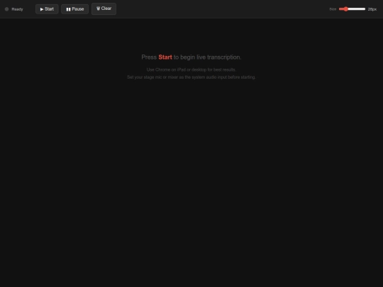 roa-transcriber screenshot