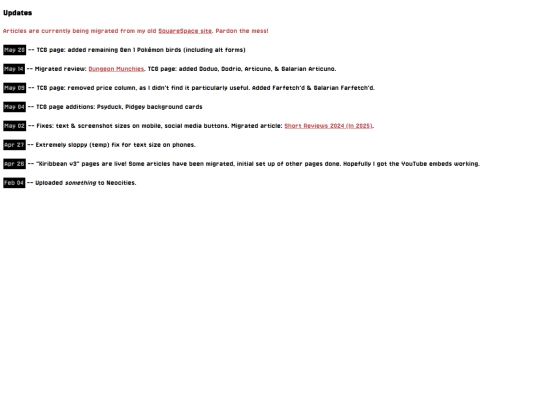 updates screenshot