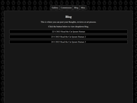 Website screenshot