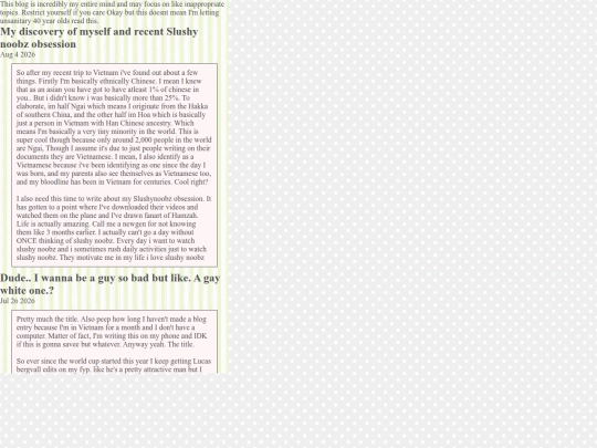 blogposts screenshot