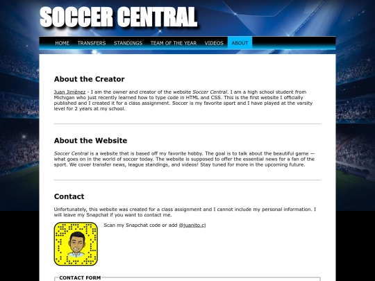 Website screenshot