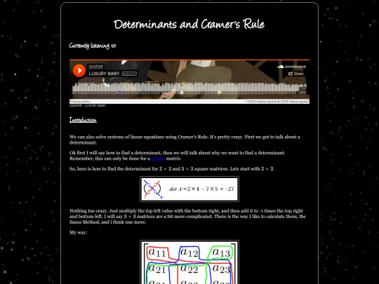 Determinant/DetCra screenshot