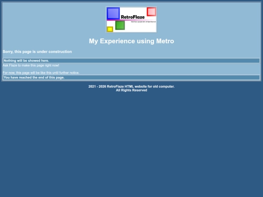 Metro screenshot