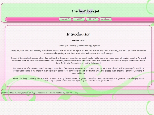 Website screenshot