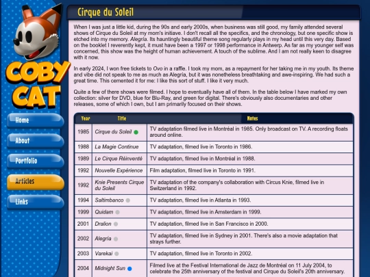 Website screenshot