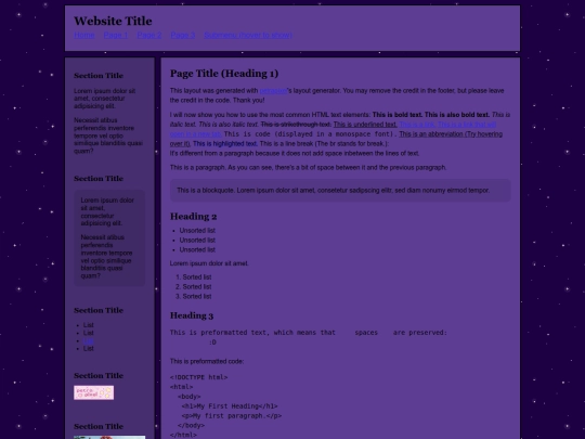 Website screenshot