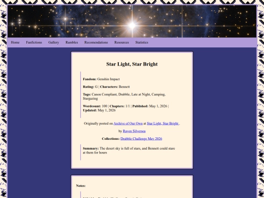 Fics/Star_Light_Star_Bright screenshot