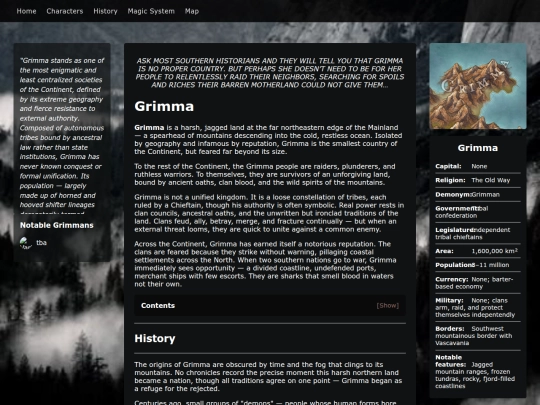 Website screenshot