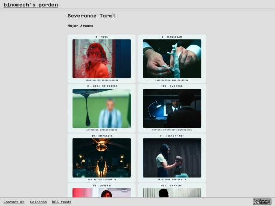 severance/tarot screenshot