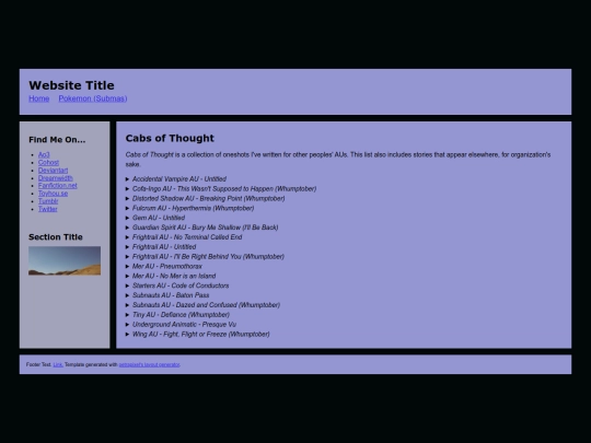 Website screenshot