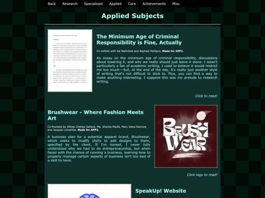 Website screenshot