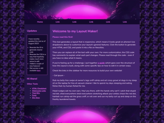 Website screenshot