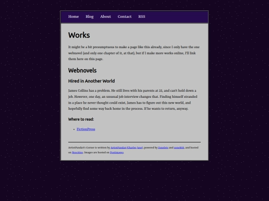 Website screenshot