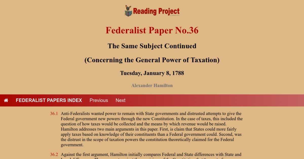 The Federalist Papers