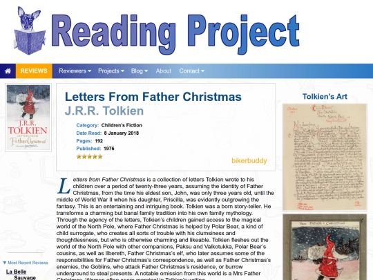 BookReviews/LettersFromFatherChristmas_JRRTolkien screenshot