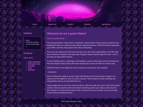 Website screenshot