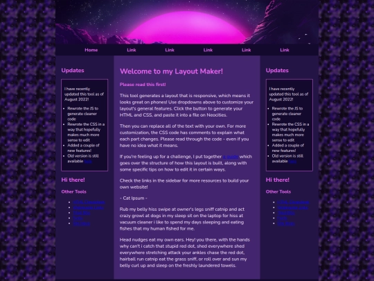 Website screenshot