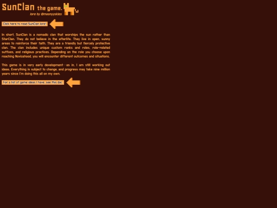 SunClan_HTML_TxtBasedGame/main screenshot