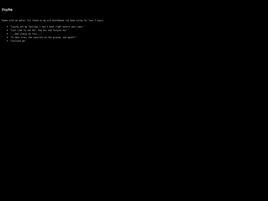 poems screenshot