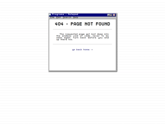 not_found screenshot