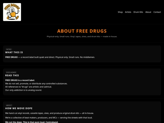 Website screenshot