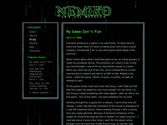 Website screenshot