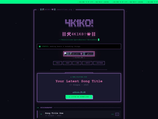 Website screenshot